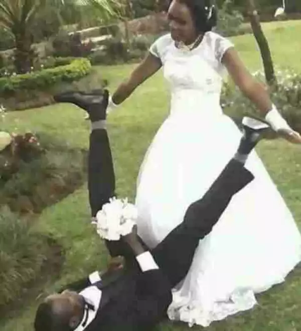 You Go Fear Style Na! What Kind Of Wedding Photoshoot Is This? (See Photo)